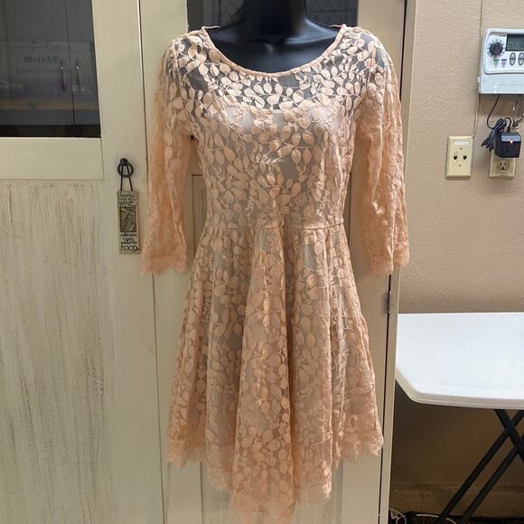 Free People Lace Mini Dress - Picture 1 of 6